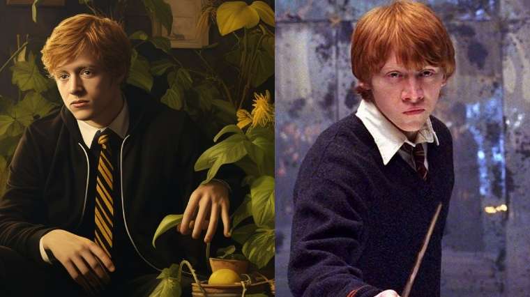 Harry Potter Ron chez Poufsouffle