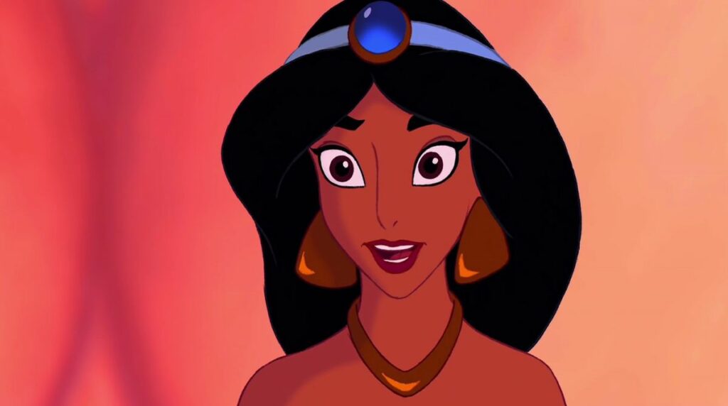 La princesse Jasmine dans le dessin animé Aladdin
