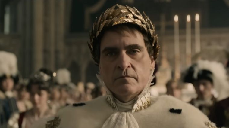 Napoléon joué par Joaquin Phoenix dans le biopic