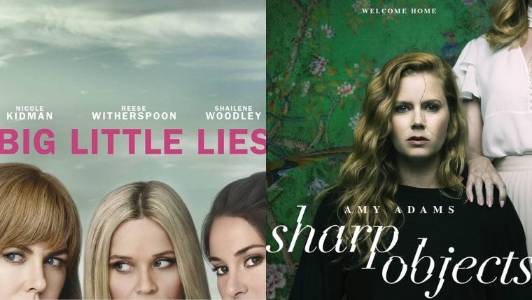 les posters de big little lies et sharp objects