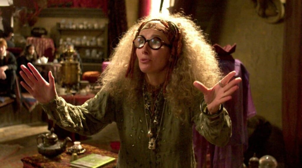 Sibylle la professeur en divination dans harry potter