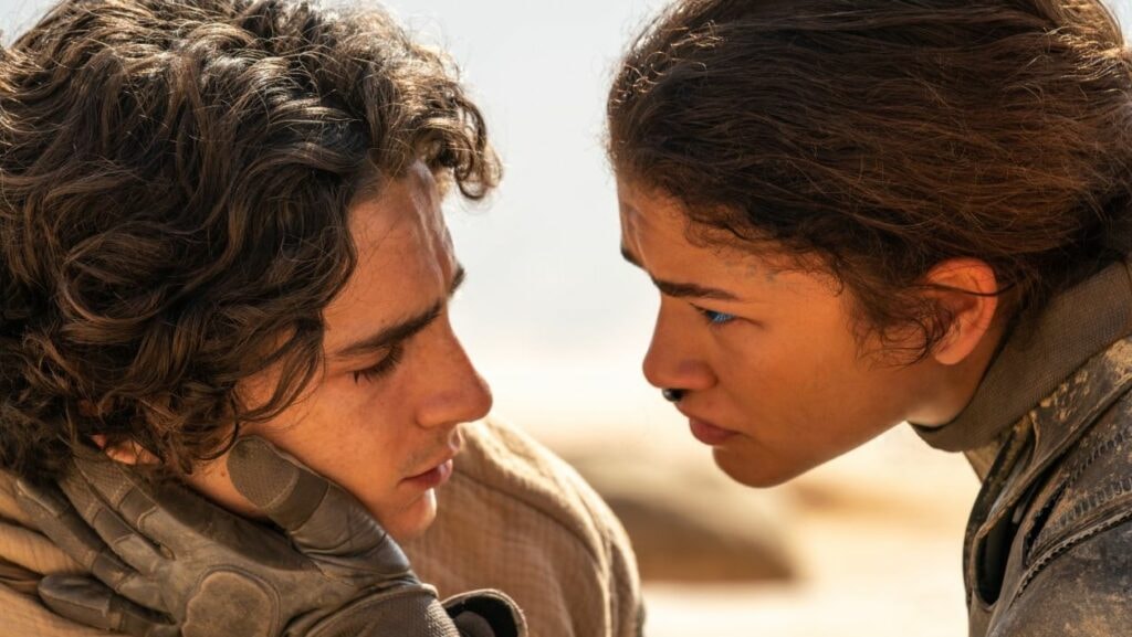 Timothée Chalamet et Zendaya dans le film Dune Partie 2