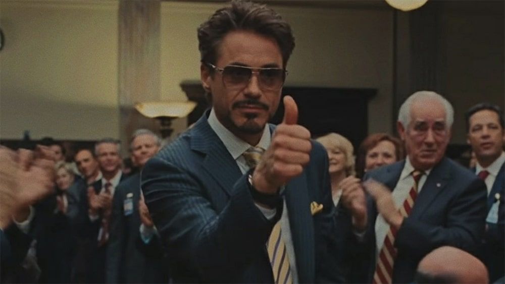 Tony Stark alias Iron Man joué par Robert Downey Jr