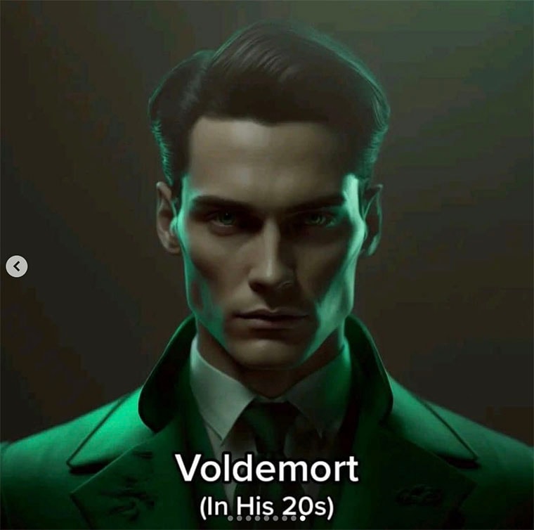 Voldemort à 20 ans dans Harry Potter