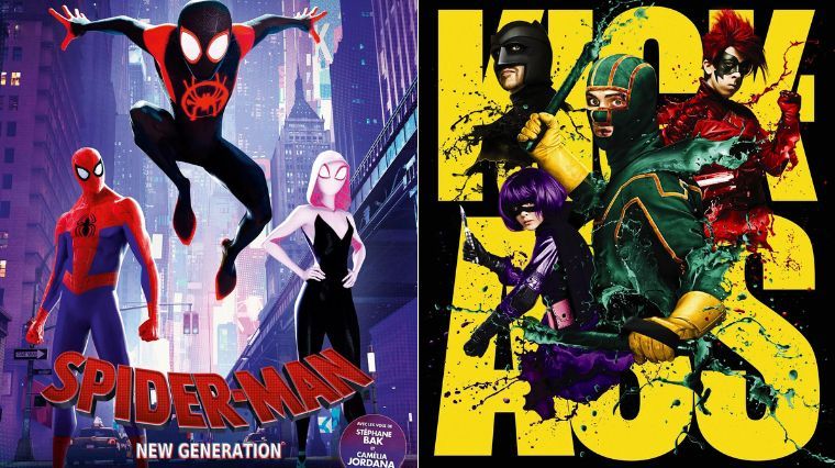 Les affiches de Spider-Man : New Generation et Kick-Ass