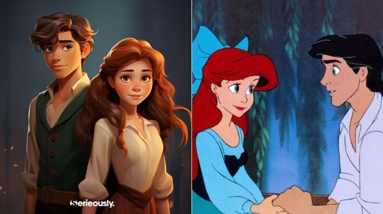 Les enfants de Ariel et Eric de Disney imaginés par une intelligence artificielle