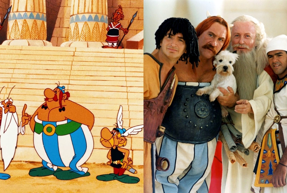 Astérix et Cléopâtre : ces personnages viennent-ils du film d’animation, de Mission Cléopâtre ou les deux ?