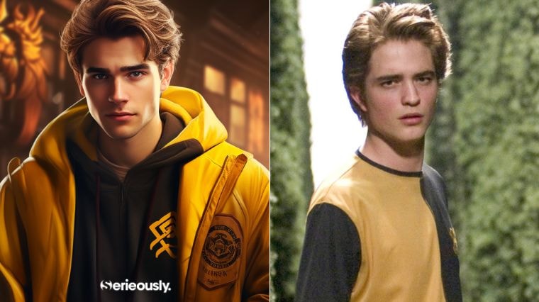 Cédric Diggory de la saga Harry Potter imaginé en 2023 par une intelligence artificielle