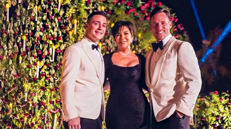 Colton Haynes et Jeff Leatham lors de leur mariage, officié par Kris Jenner.