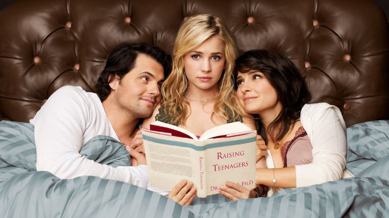 Kristoffer Polaha, Britt Robertson et Shiri Appleby dans la série Life Unexpected.