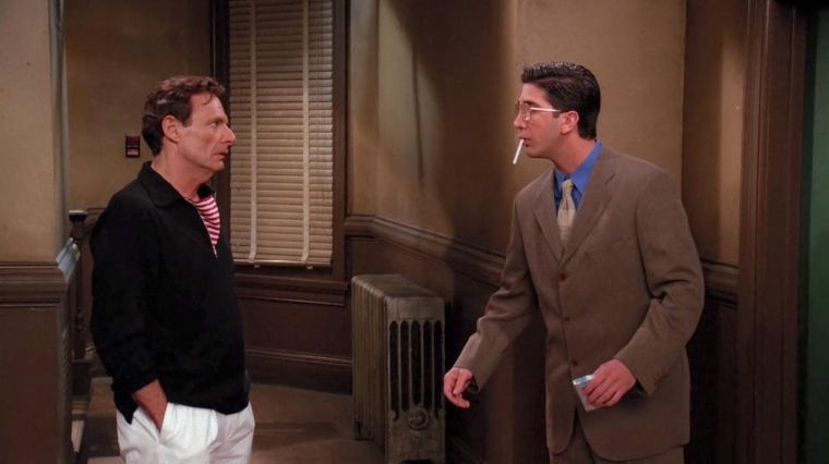 Leonard Green (Ron Leibman) et Ross Geller (David Schwimmer) dans la série Friends.