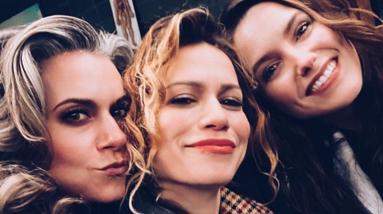 Hilarie Burton Morgan, Bethany Joy Lenz et Sophia Bush de la série Les Frères Scott.