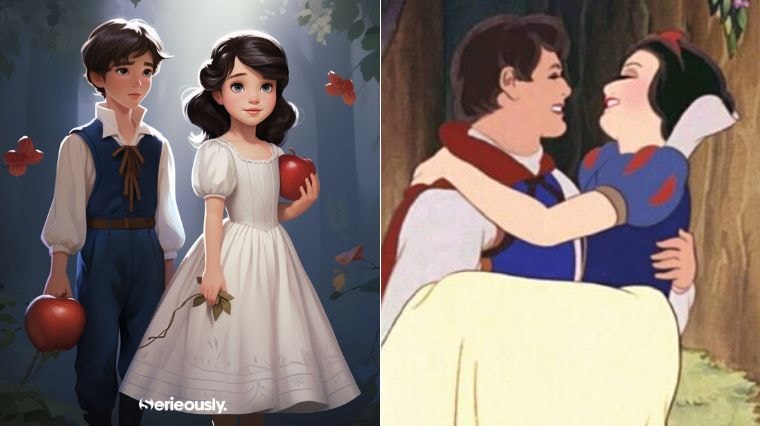 Les enfants de Florian et Blanche-Neige de Disney imaginés par une intelligence artificielle