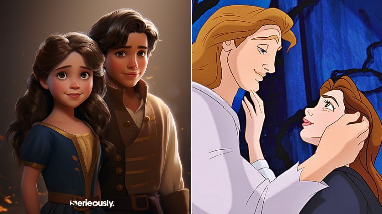 Les enfants de Belle et Adam de Disney imaginés par une intelligence artificielle