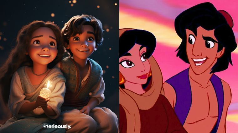 Les enfants de Jasmine et Aladdin de Disney imaginés par une intelligence artificielle