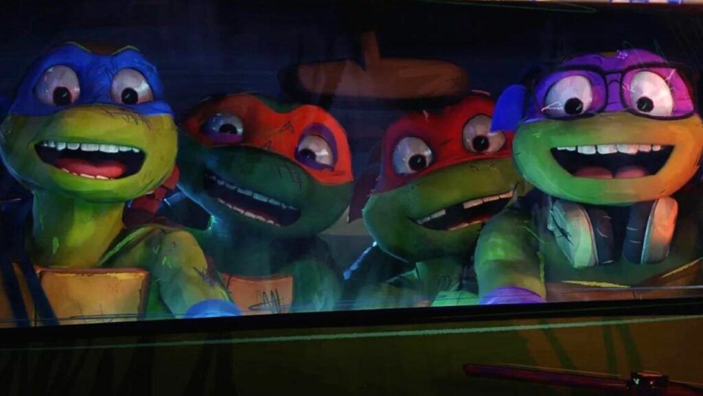 Leonardo, Michelangelo, Donatello et Raphaël dans Ninja Turtles Teenage Years