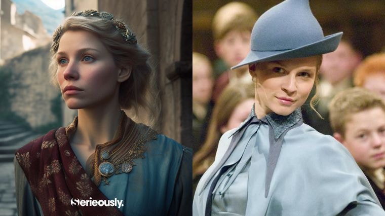 Fleur Delacour de Harry Potter imaginée en Lannister dans la série Game of Thrones