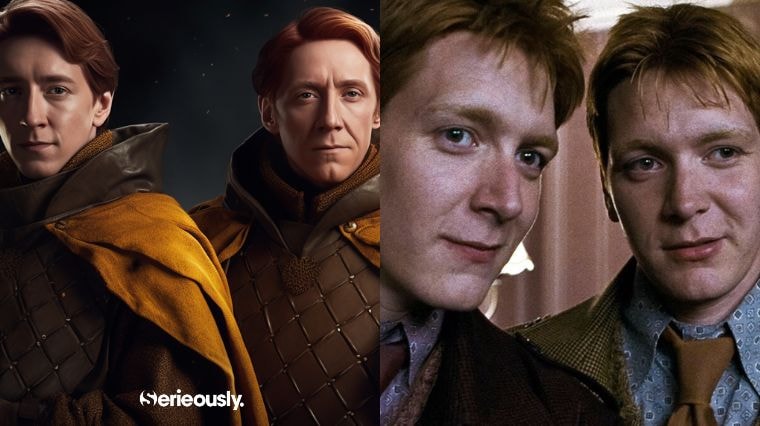 Fred et George Weasley de Harry Potter imaginé en Baratheon dans la série Game of Thrones