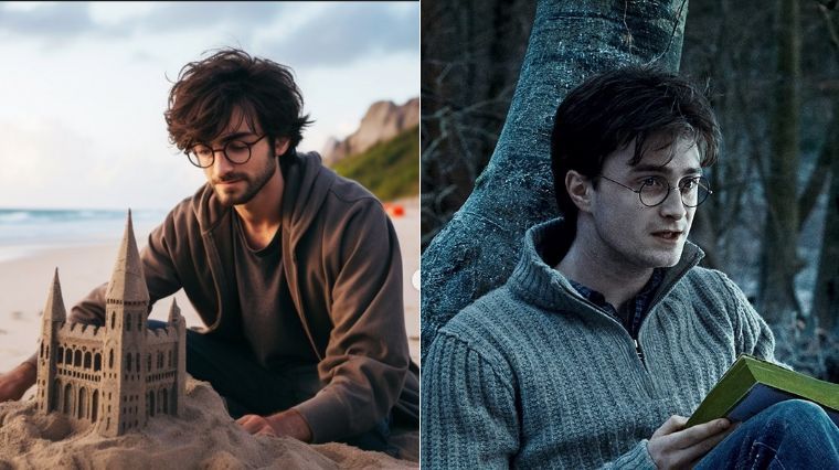 Harry Potter imaginé en vacances par une intelligence artificielle