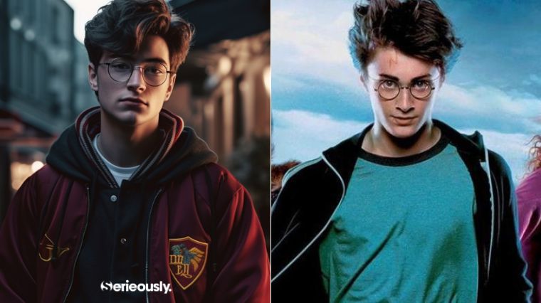 Harry de la saga Harry Potter imaginé en 2023 par une intelligence artificielle