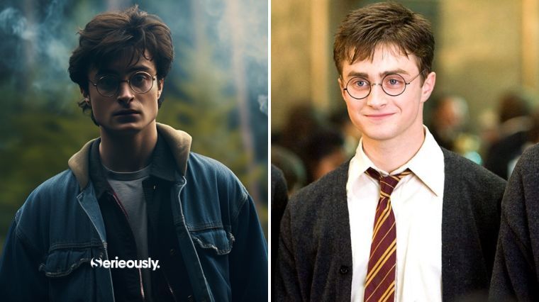 Harry Potter image IA dans les années 90 style