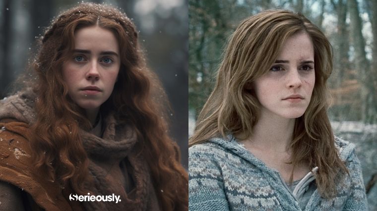 Hermione Granger de la saga Harry Potter imaginée en sauvageonne dans Game of Thrones