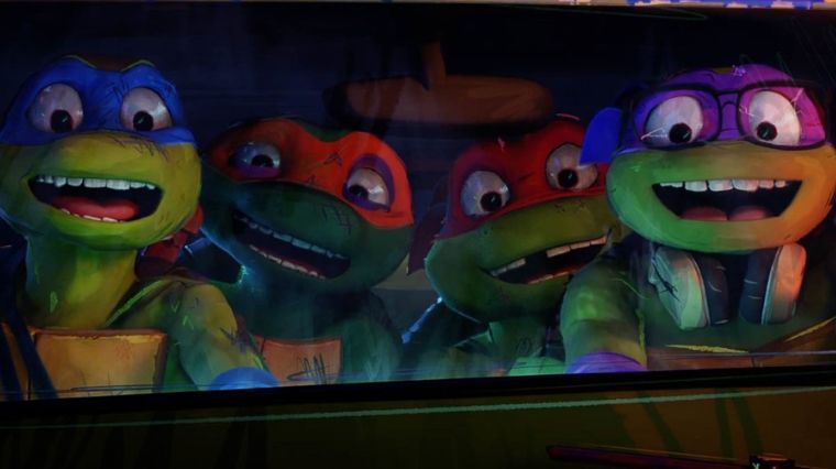 Les frères tortues dans le film d'animation de 2023 Ninja Turtles Teenage Years