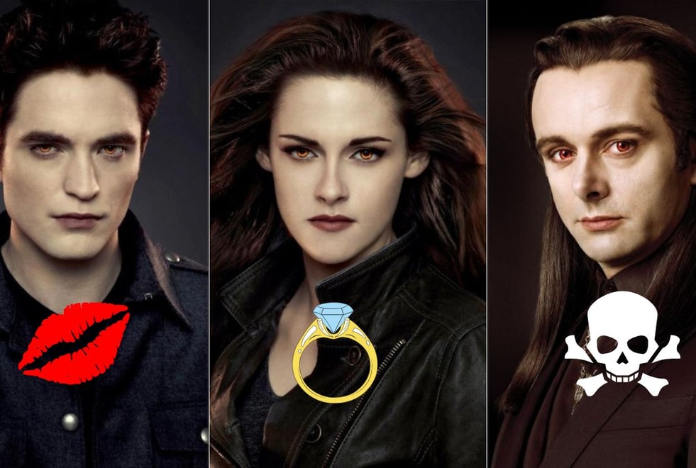 Sondage : joue à Kiss, Marry or Kill avec les personnages de Twilight