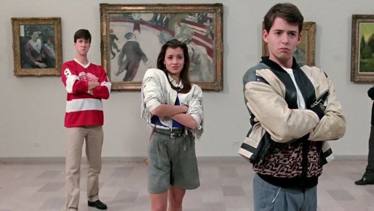 une image tirée du film de john hughes, la folle journée de ferris bueller