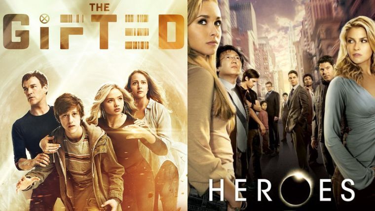 les posters des séries the gifted et heroes