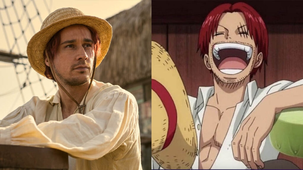 Shanks dans la série live action One Piece de Netflix VS l'anime