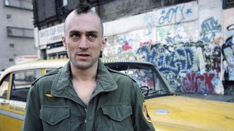 Robert de Niro joue Travis Bickle dans le film Taxi Driver de Martin Scorsese