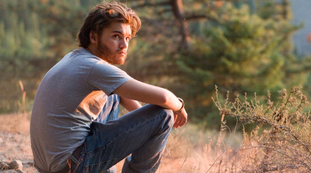 Christopher McCandless dans la nature, dans Into the Wild.