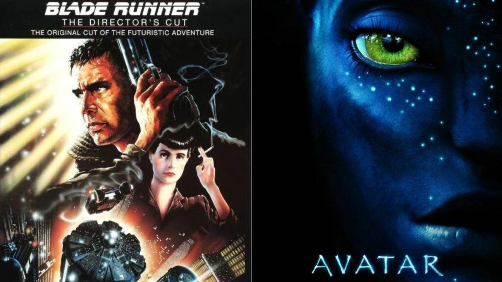 Affiches de Blade Runner et Avatar