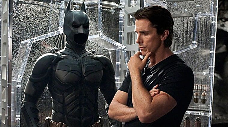 Christian Bale alias Bruce aka Batman dans la trilogie The Dark Knight