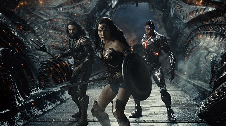 Aquaman, Wonder woman et Flash dans la Snyder Cut