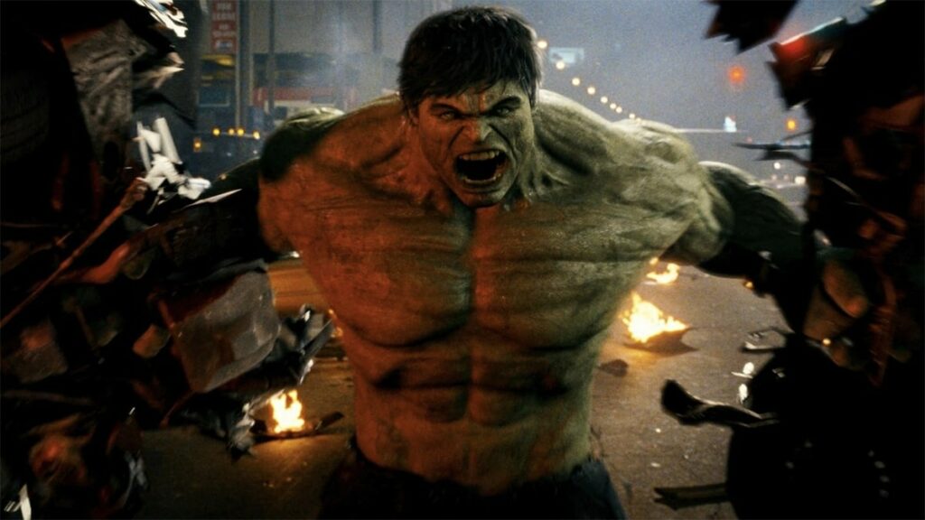 l'incroyable hulk joué pas Edward Norton