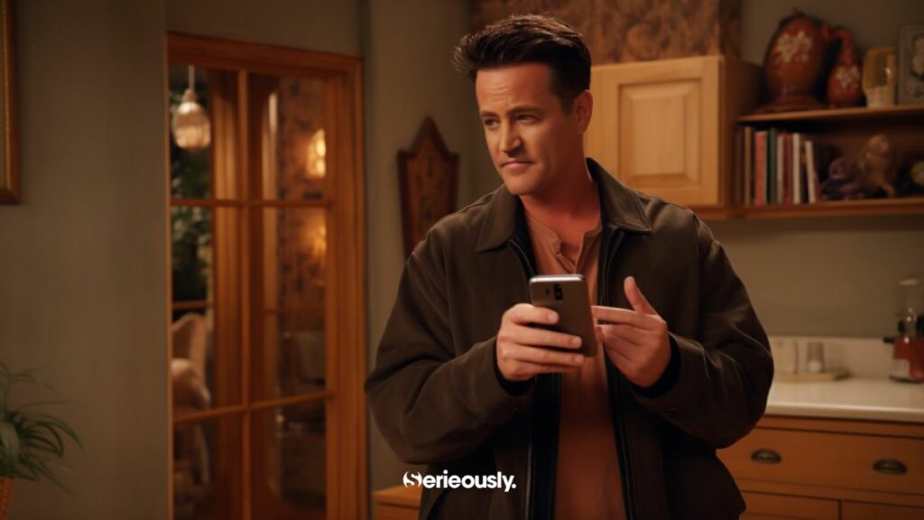 Chandler de la série Friends imaginé par une intelligence artificielle en 2023