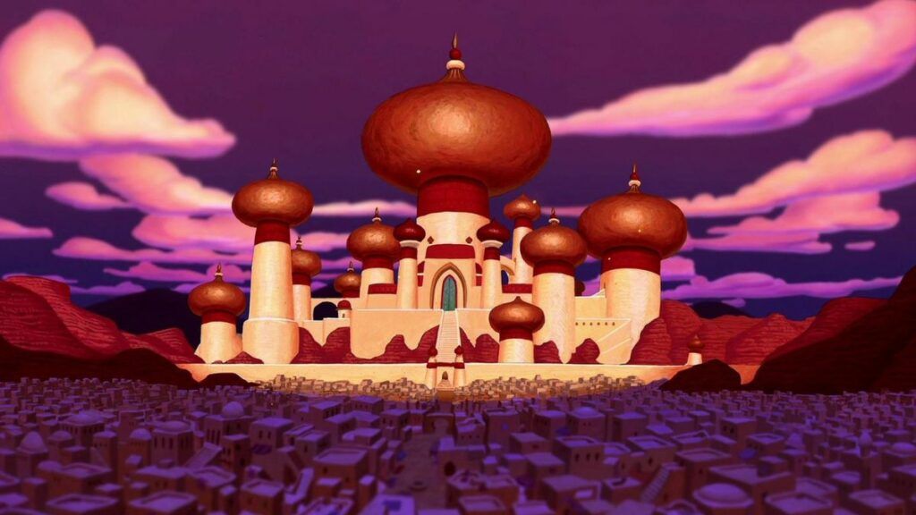 Le Palais d'Agrabah dans Aladdin