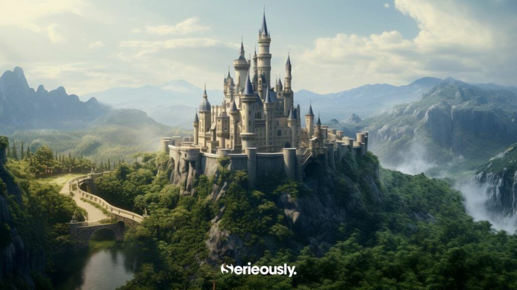 Le château de la belle au bois dormant imaginé dans le monde réel