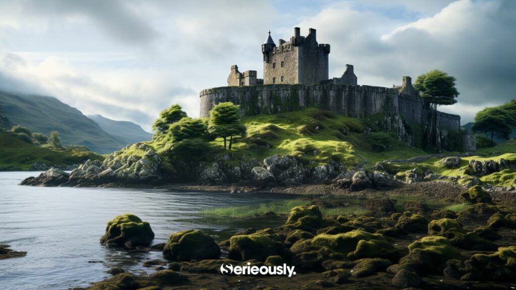 Le château de Dunbroch dans Rebelle imaginé dans le monde réel