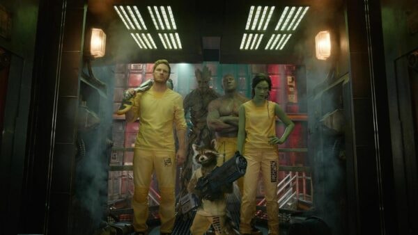 les gardiens de la galaxie, kyln, peter, gamora, rocket, groot, drax