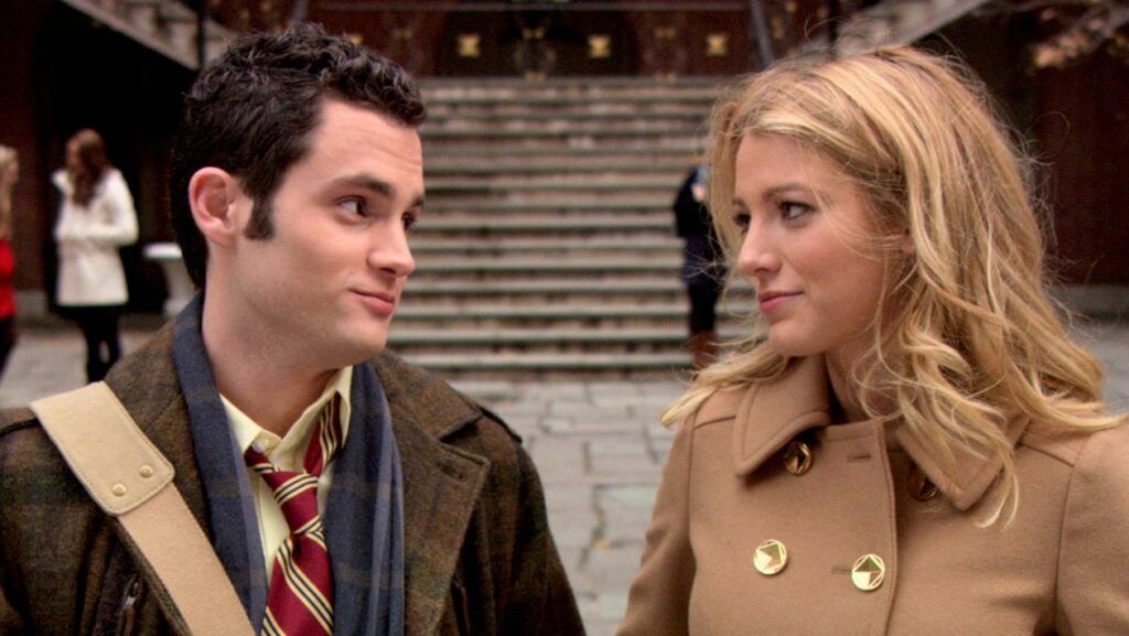Dan (Penn Badgley) et Serena (Blake Lively) dans la série Gossip Girl.