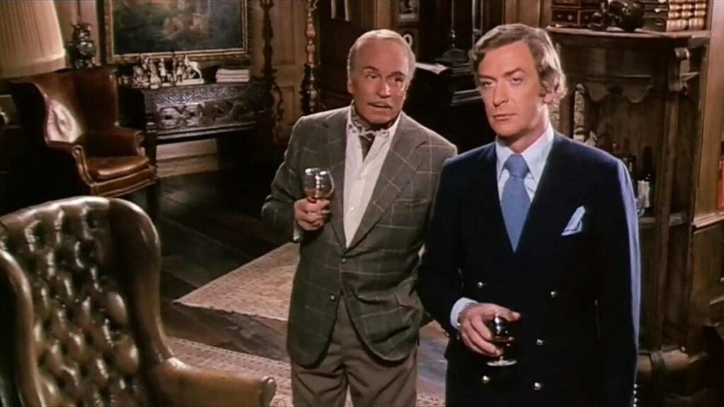 michael caine et laurence olivier dans le limier