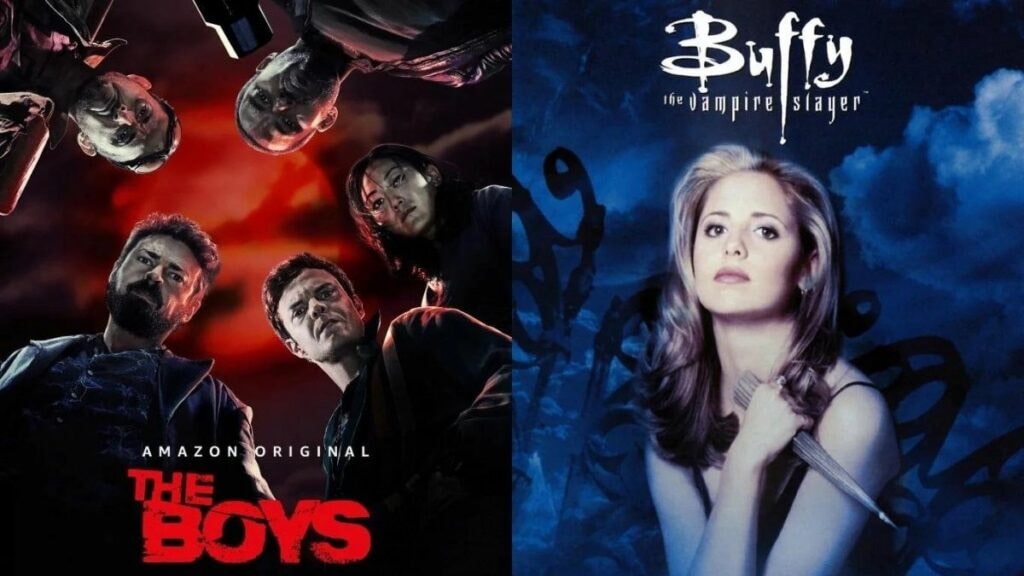 les posters de the boys et buffy contre les vampires