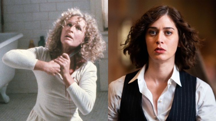 Glenn Close dans le film Liaison Fatale, Lizzy Caplan dans la série.