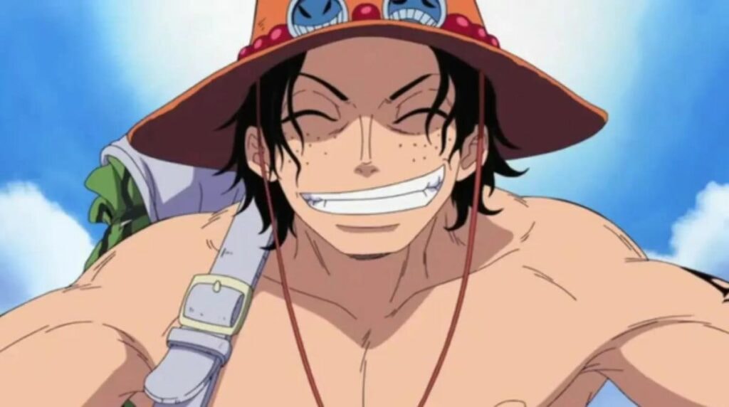 Portgas D. Ace souriant