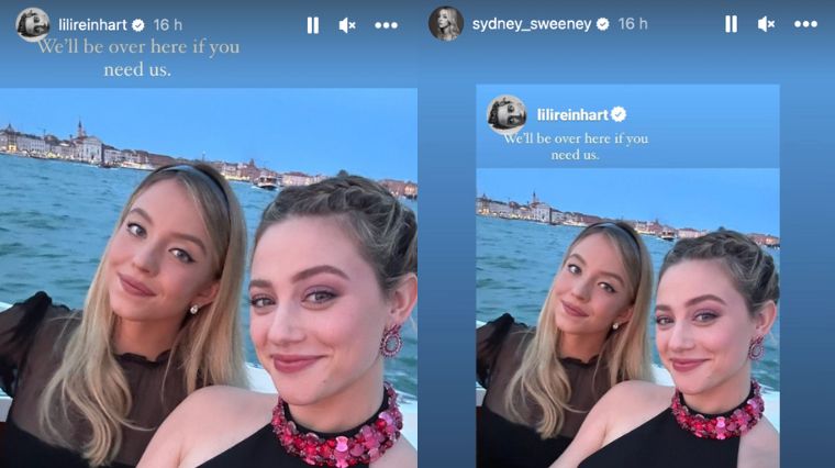 Lili Reinhart et Sydney Sweeney sur leurs comptes Instagram respectifs.