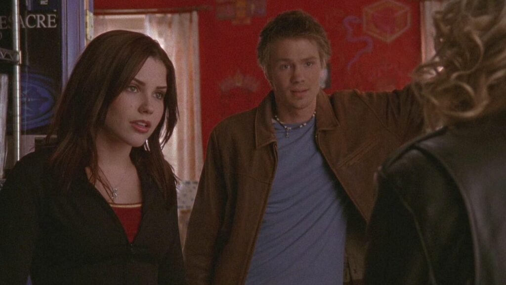 Brooke, Lucas et Peyton dans la série Les Frères Scott.