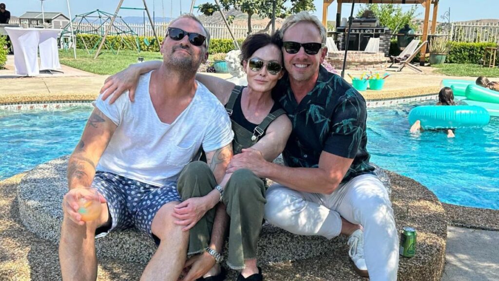 Brian Austin Green, Shannen Doherty et Ian Ziering sur une photo Instagram.